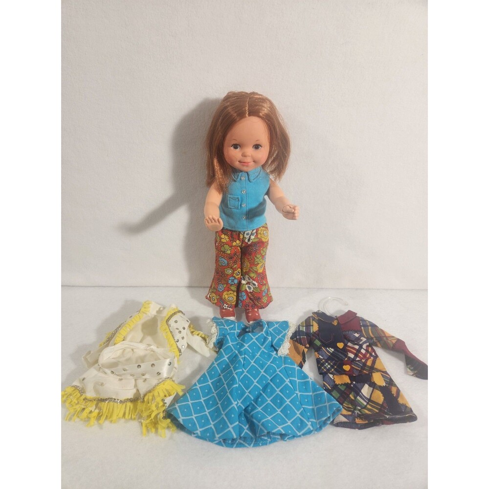 MATTEL VINTAGE DOLL 1970 BUSY BECKY HOSEWORK DOLL NO ACCESSORIES EXTRA OUTFITS